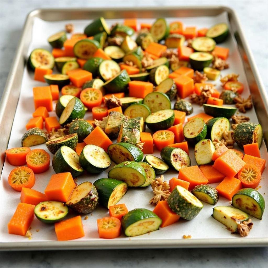 Roasted Seasonal Vegetables for Indian Summer Vegetable Stir-Fry