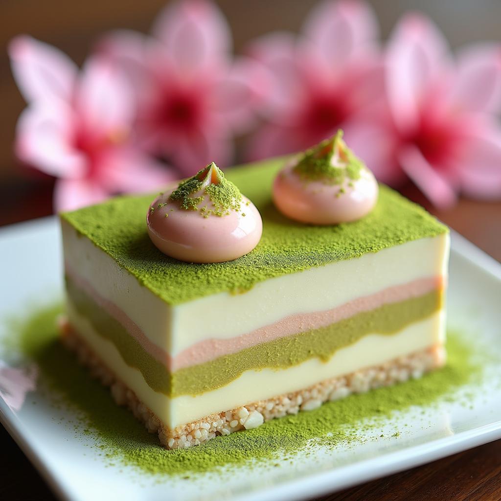 Tiramisu Sakuramochi: A Matcha and Strawberry Twist on a Classic Italian Dessert